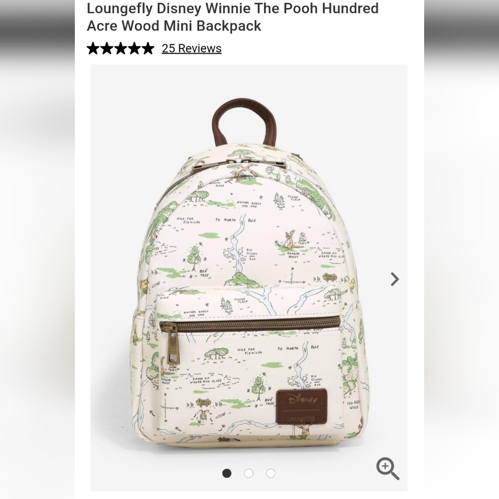 BNWT Loungefly Disney Winnie The Pooh Hundred Acre Wood Mini Backpack
